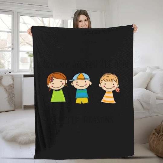 New I Love My Job For All The Little Reasons Fleece Blankets