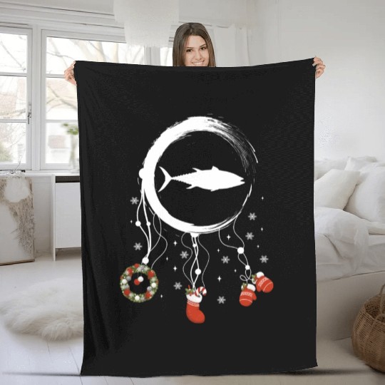 Winter dreamcatcher Christmas Tuna Fleece Blankets