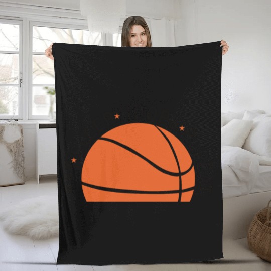 Eat Sleep Hoops Repeat Basketball Fleece Blankets