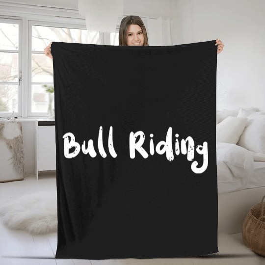 Bull Riding - Texas Fleece Blankets