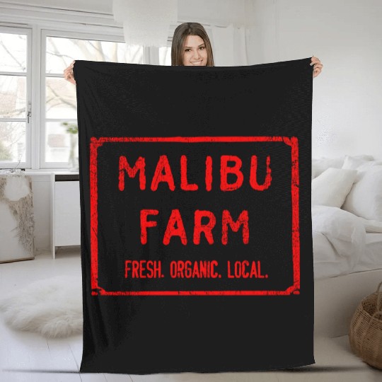 Malibu Farm Miami Beach fresh organic local Fleece Blankets
