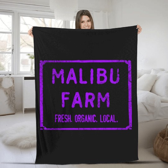 Malibu Farm Miami Beach fresh organic local Fleece Blankets