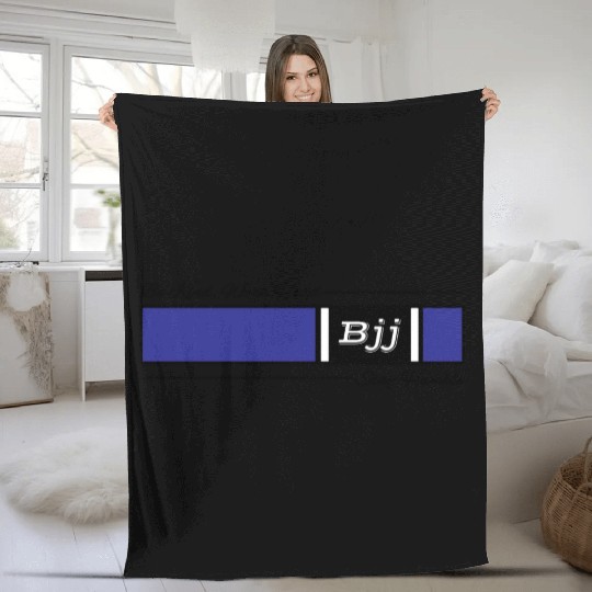 Jiu Jitsu Blue Belt Be Kind Work Hard Stay Humble Fleece Blankets