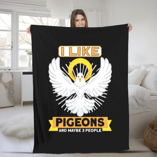 Pigeon Pigeon Racing Pigeon Racer Pigeon Keeper Fleece Blankets