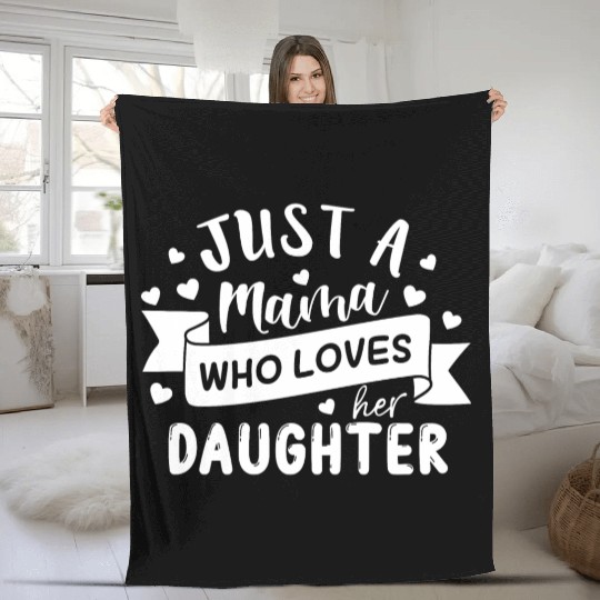 I Love My Daughter Fleece Blankets