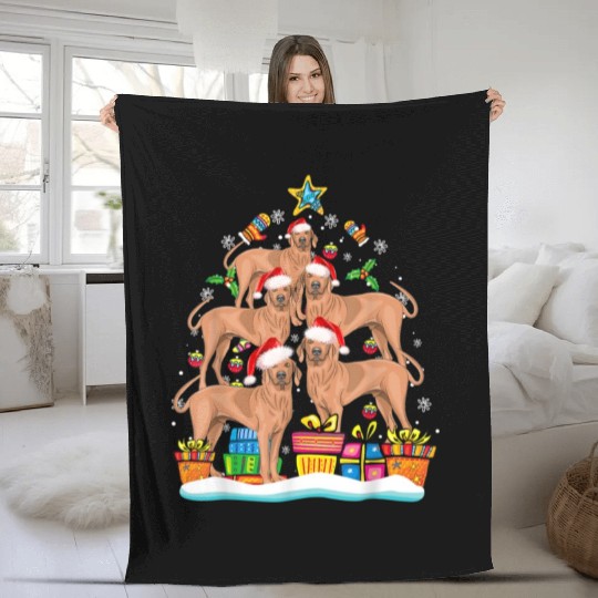 Corgi Christmas Santa Hat Dog Lover Xmas Fleece Blankets