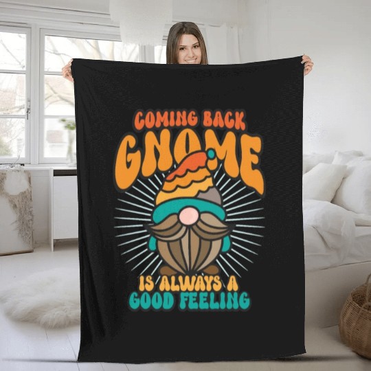 Garden Gnomes Gnome Lover Funny Gnome Gardening Fleece Blankets