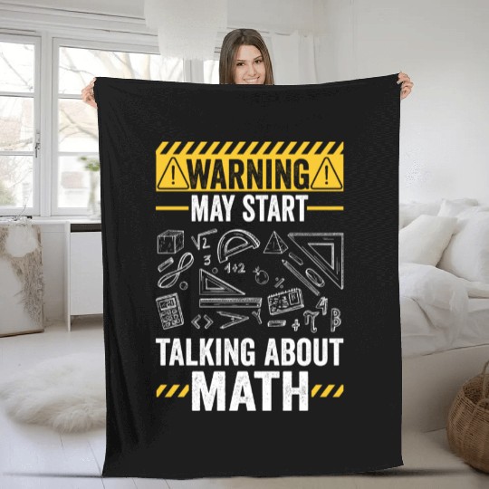 Mathematician Humor Funny Math Teacher Fleece Blankets