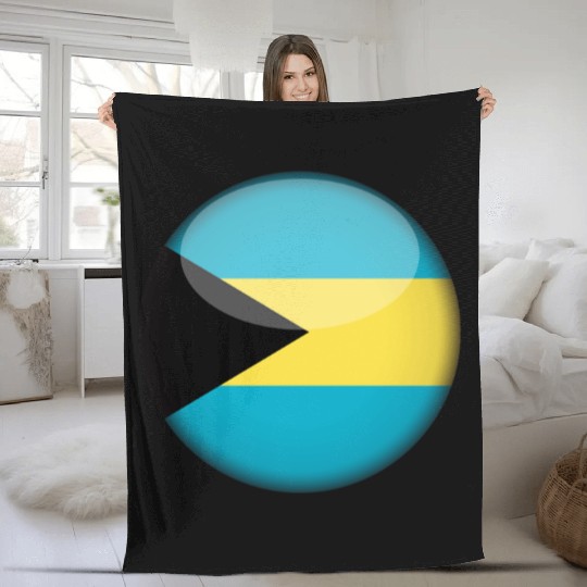 Bahamas Flag Fleece Blankets
