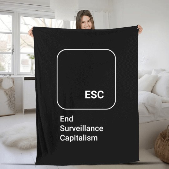 ESC - End Surveillance Capitalism Fleece Blankets