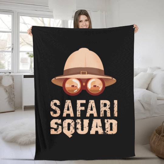 Safari Mode - African Safari Adenventures Fleece Blankets