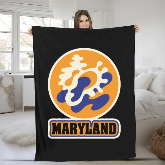 US States MARYLAND Fleece Blankets