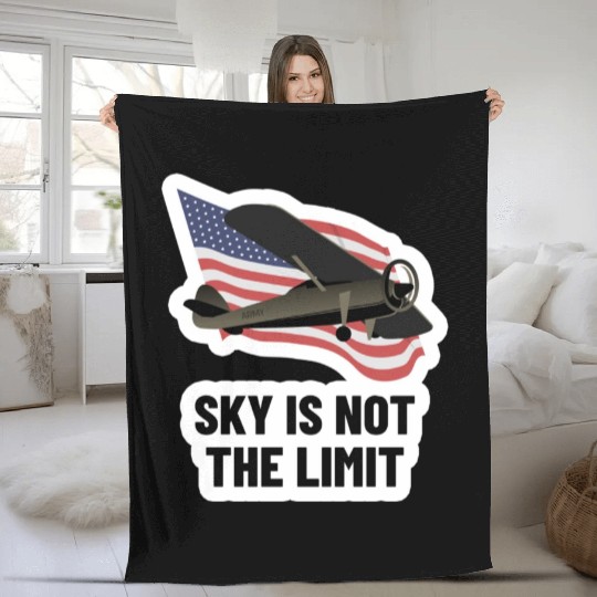 Airforce Aircraft Fleece Blankets