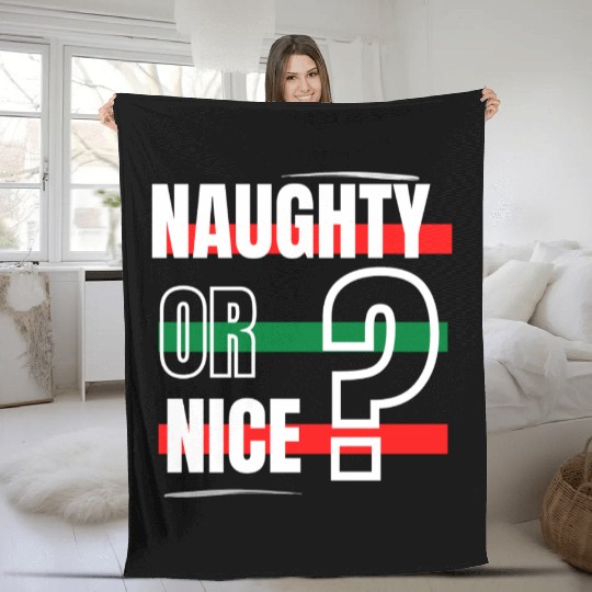 Naughty or Nice? Fleece Blankets