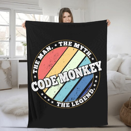 Code Monkey. The man. The myth. The legend. Fleece Blankets
