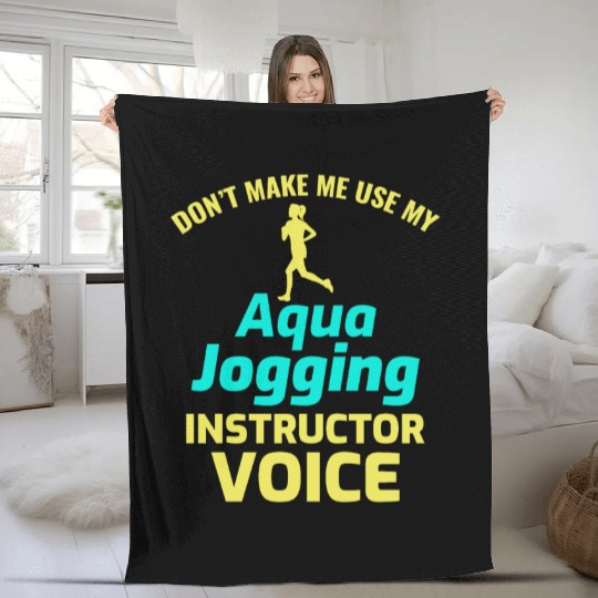 Deep Water Aqua jogging Pool Running Fitness Fleece Blankets