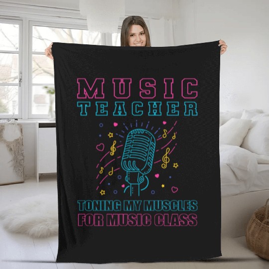 Music Teacher Fleece Blankets