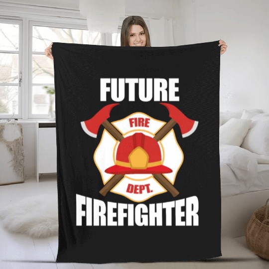 Future Firefighter Fire Dept. Fleece Blankets