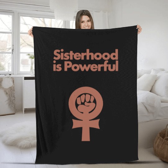 Sisterhood is Powerful Fleece Blankets
