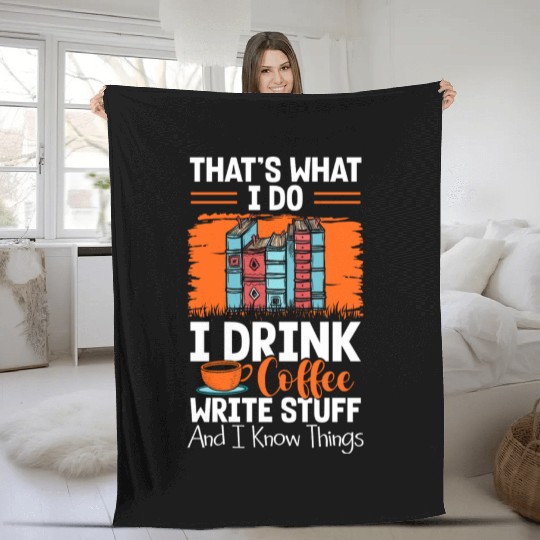 Author Books Journalist Thriller Fleece Blankets