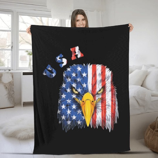 USA - Bald Eagle Fleece Blankets