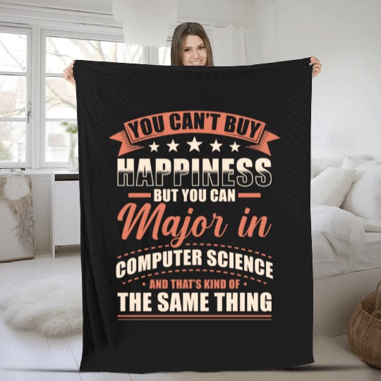 Computer Science Major Fleece Blankets