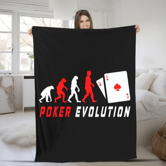 Poker Evolution Fleece Blankets
