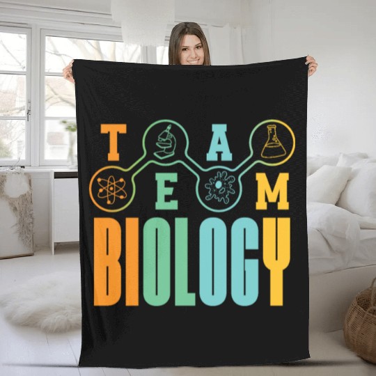Biology Biologist Kids Biology Fleece Blankets