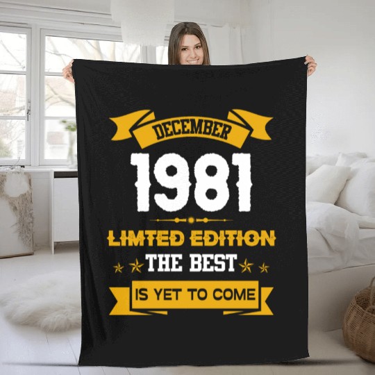 December 1981 Birthday Surprise Fleece Blankets