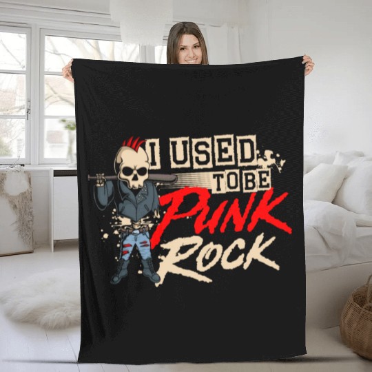 I Used To Be Punk Rock Musician Emo Punk Music Fleece Blankets