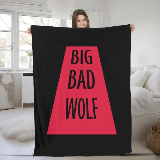 big bad wolf quote Fleece Blankets