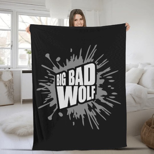 big bad wolf quote Fleece Blankets