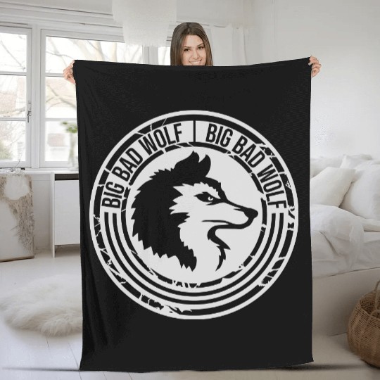 big bad wolf quote Fleece Blankets