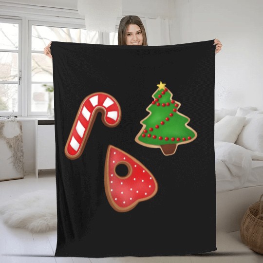 Christmas cookies Fleece Blankets