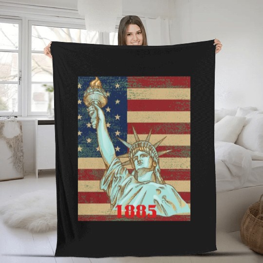 LOVE-Statue of Liberty Fleece Blankets