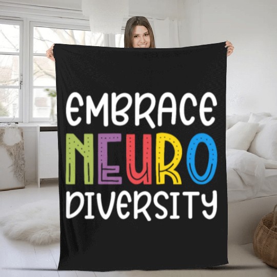 Embrace Neurodiversity Fleece Blankets