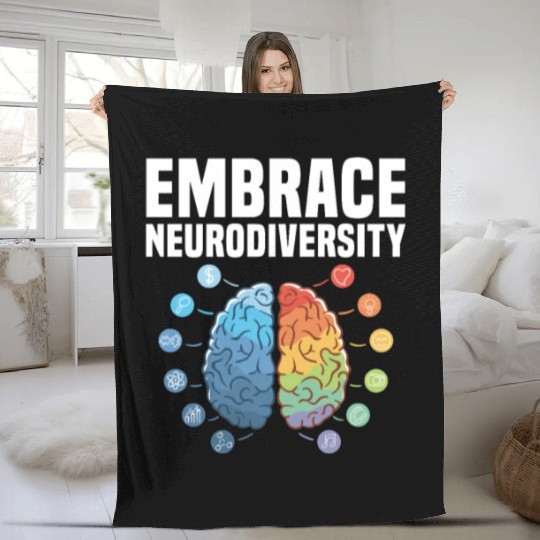 Embrace Neurodiversity Fleece Blankets