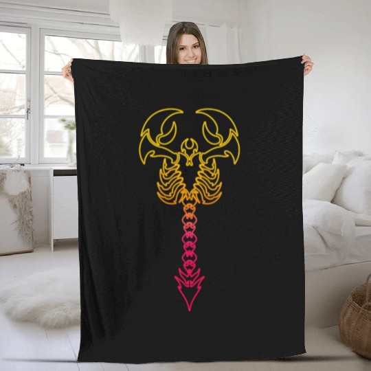 Scorpio Fleece Blankets