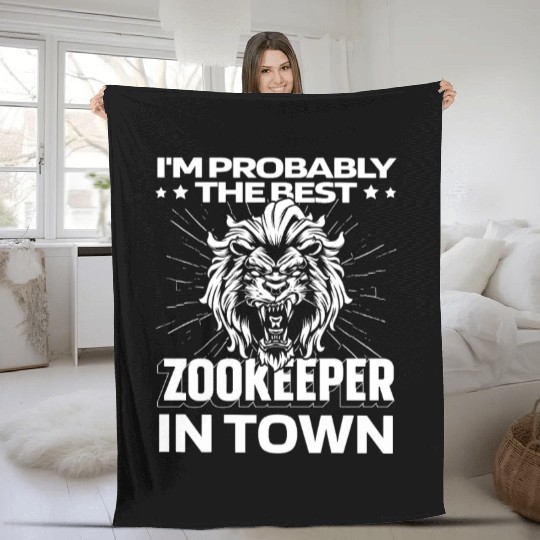 Zookeeper Lion Fleece Blankets