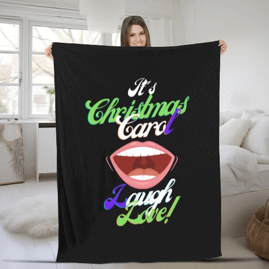 Christmas Carol Gift And T- Fleece Blankets Shop Now.