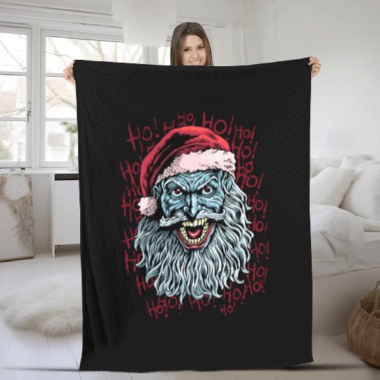 bad santa Fleece Blankets