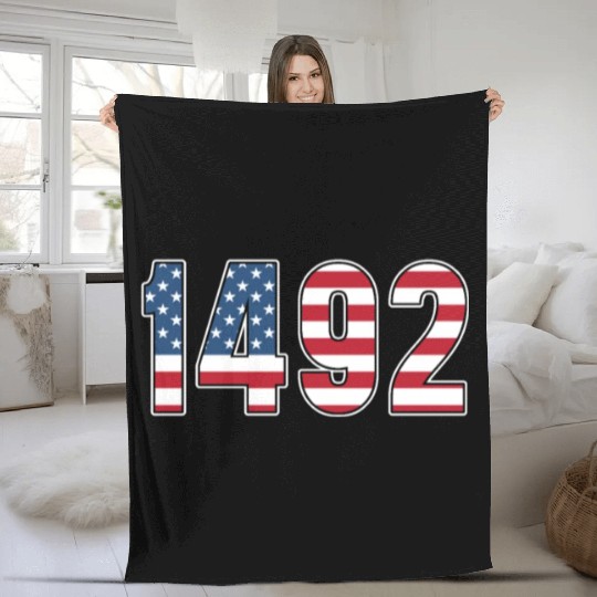 Columbus Day 1492 Fleece Blankets