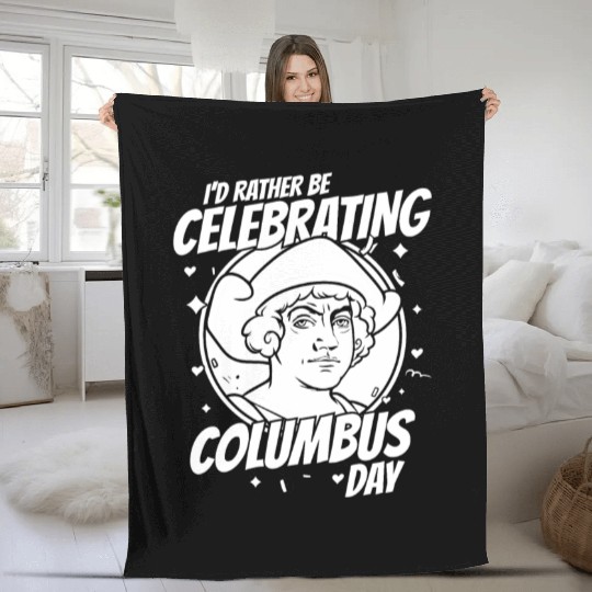Columbus Day 1492 Fleece Blankets