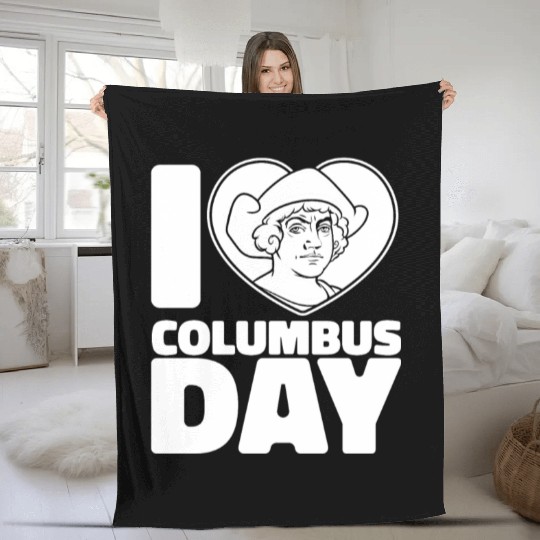 Columbus Day 1492 Fleece Blankets