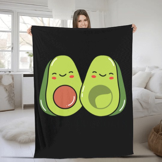 Sibling Big Brother Avocado Goals Hilarious Puns Fleece Blankets