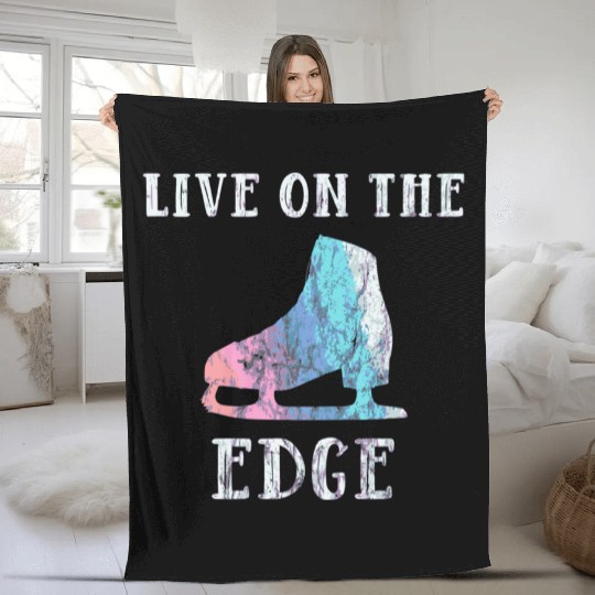 Figure Skating For Girls And Women Live On The Edg Fleece Blankets