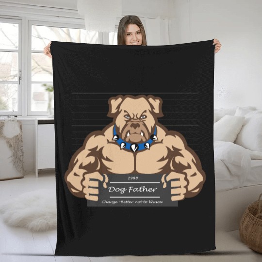 "Funny Dog Fleece Blankets Perfect Gift for Dog Lovers"