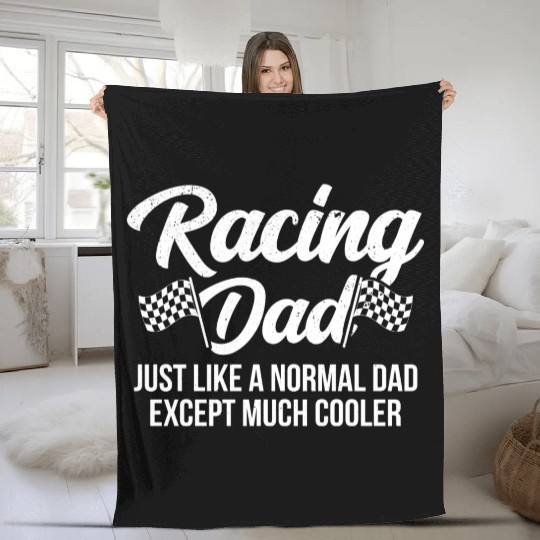 Pit Crew Fleece Blankets Checkered Flag Fleece Blankets Car Racing