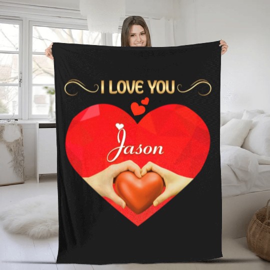 I love you Jason Fleece Blankets