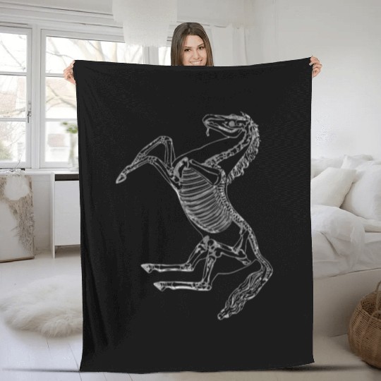 Unique Elegant Cool Horse Power Fleece Blankets
